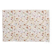 Waterverf Boho Floral Pattern Kussensloop (Voorkant)