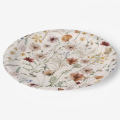 Waterverf Boho Floral Pattern Papieren Bordje (Gekanteld)