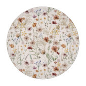 Waterverf Boho Floral Pattern Snijplank (Voorkant)