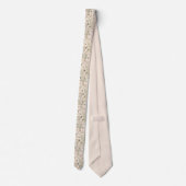Waterverf Boho Floral Pattern Stropdas (Achterkant)