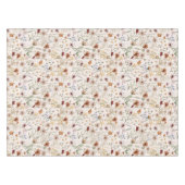 Waterverf Boho Floral Pattern Tafelkleed (Voorkant (Horizontaal))