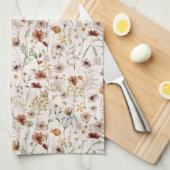 Waterverf Boho Floral Pattern Theedoek (Quarter Fold)