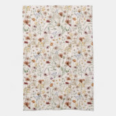 Waterverf Boho Floral Pattern Theedoek (Verticaal)