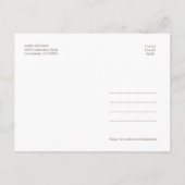 Waterverf Boho Floral Qinceanera Sla de datum op Aankondigingskaart (Achterkant)