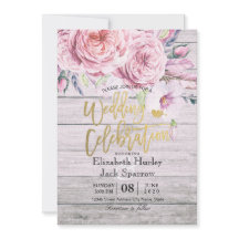 Waterverf Boho Floral Rustic Wood