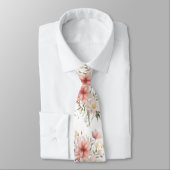 Waterverf Boho Floral Stropdas (Gebonden)