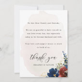 Waterverf Boho Floral Table Kaart (Voorkant)