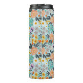 Waterverf Boho Floral Thermosbeker (Achterkant)