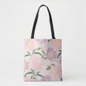 Waterverf Boho Floral Tote Bag (Voorkant)