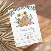 Waterverf Boho Floral Twins Shower Kaart