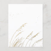 Waterverf Boho Floral | Uitnodigingen voor bruilof (Achterkant)