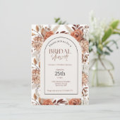 Waterverf Boho Floral Vrijgezellenfeest Kaart (Staand voorkant)