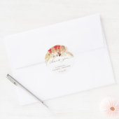 Waterverf Boho Floral Wedding dank u Sticker (Envelop)