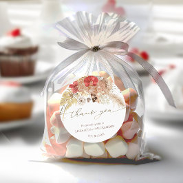 Waterverf Boho Floral Wedding dank u Sticker