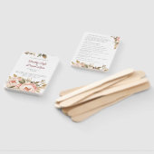 Waterverf Boho Floral Wedding Handwaaier (Niet-gemonteerd)