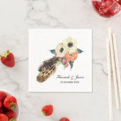 Waterverf Boho Floral Wedding Servet (Insitu)