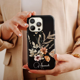  Waterverf Boho Florals met naam Case-Mate iPhone Case