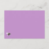 Waterverf Boho Flowers Baby shower Diaper Raffle Informatiekaartje (Achterkant)