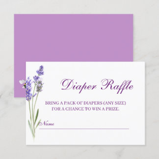 Waterverf Boho Flowers Baby shower Diaper Raffle Informatiekaartje