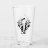 Waterverf Boho Forest Elephant Glas (Voorkant)