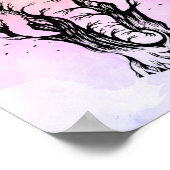 Waterverf Boho Forest Elephant Poster (Hoek)