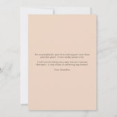 Waterverf Boho Foto Afstuderen Hartelijk dank Bedankkaart (Achterkant)