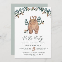Waterverf Boho Gender Neutral Shower Invitation Kaart