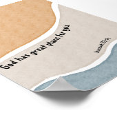 Waterverf boho God heeft geweldige plannen voor u  Poster (Hoek)