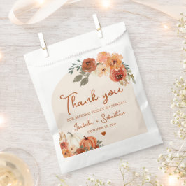 Waterverf Boho Herfst Pompoen bruiloft Dank u Bedankzakje