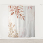 Waterverf Boho Herfstbladeren en Takken Wandkleed (Voorkant)