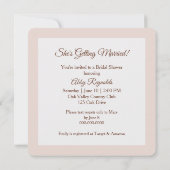 Waterverf Boho Highland Koe met bruidskopstuk Kaart (Achterkant)