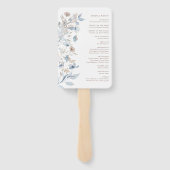 Waterverf Boho huwelijksprogramma Handwaaier (Achterkant)