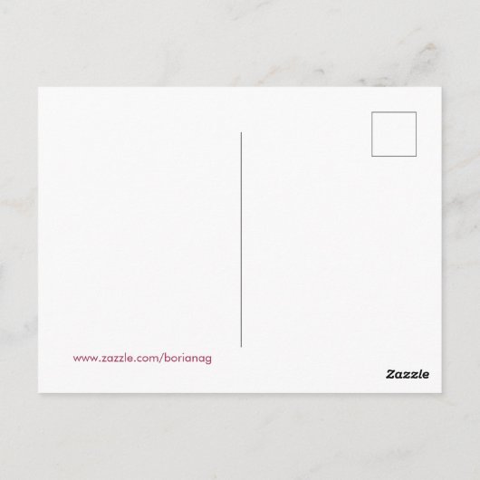 Waterverf Boho in het najaar van lef Briefkaart (Achterkant)