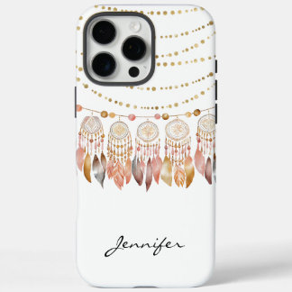 Waterverf Boho Indian Dreamcatcher iPhone iPhone 16 Pro Max Hoesje