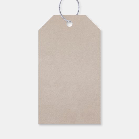 Waterverf Boho Katoen en Eucalyptus Boho Cadeaulabel (Achterkant)