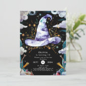 Waterverf Boho Kinderen Tovenaar Verjaardag Kaart (Staand voorkant)