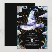 Waterverf Boho Kinderen Tovenaar Verjaardag Kaart (Voorkant / Achterkant)