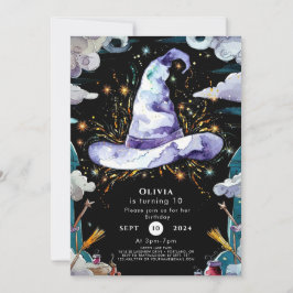 Waterverf Boho Kinderen Tovenaar Verjaardag Kaart