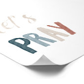 Waterverf Boho laat bidden poster (Hoek)