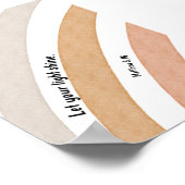 Waterverf Boho laat je licht poster schijnen (Hoek)