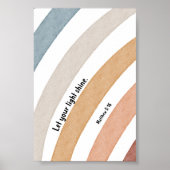 Waterverf Boho laat je licht poster schijnen (Voorkant)