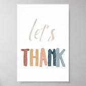 Waterverf Boho laat poster bedanken (Voorkant)