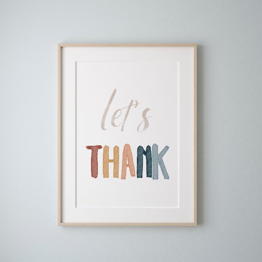 Waterverf Boho laat poster bedanken