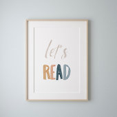 Waterverf boho laat poster lezen