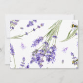 Waterverf Boho Lavendel Save The Date Kaart (Achterkant)