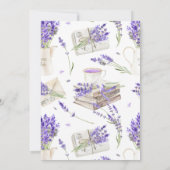 Waterverf Boho Lavendel Vrijgezellenfeest Kaart (Achterkant)