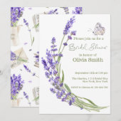 Waterverf Boho Lavendel Vrijgezellenfeest Kaart (Voorkant / Achterkant)