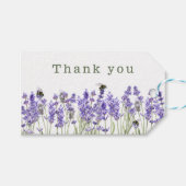 Waterverf Boho Lavender Cadeaulabel (Voorkant (Horizontaal))