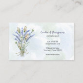 Waterverf Boho Lavender Visitekaartje (Achterkant)