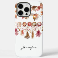 Waterverf Boho Leaf Feather Indiase iPhone